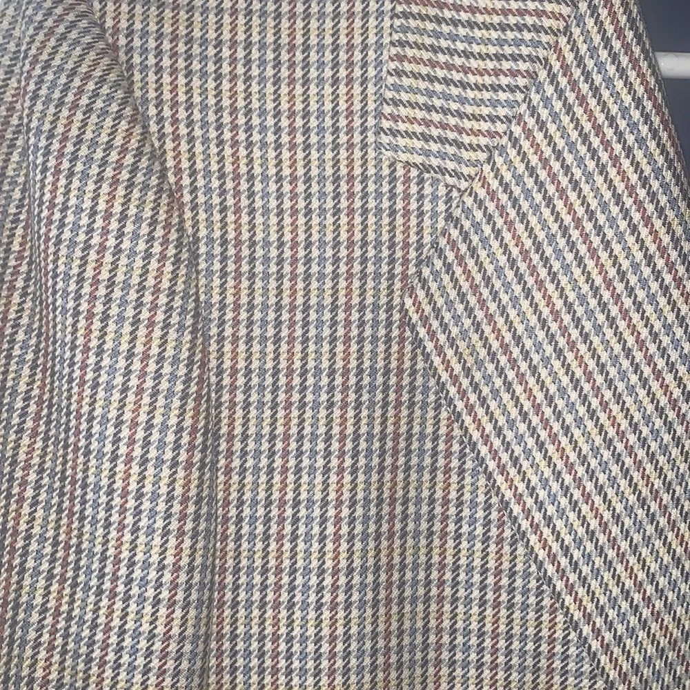 Hickey Freeman Two Button Houndstooth Sport Coat